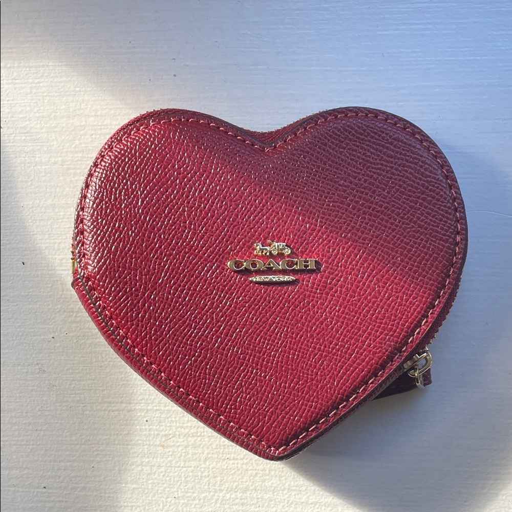 Coach heart wallet